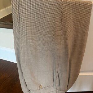 Mens Tan checked Zanella Pants